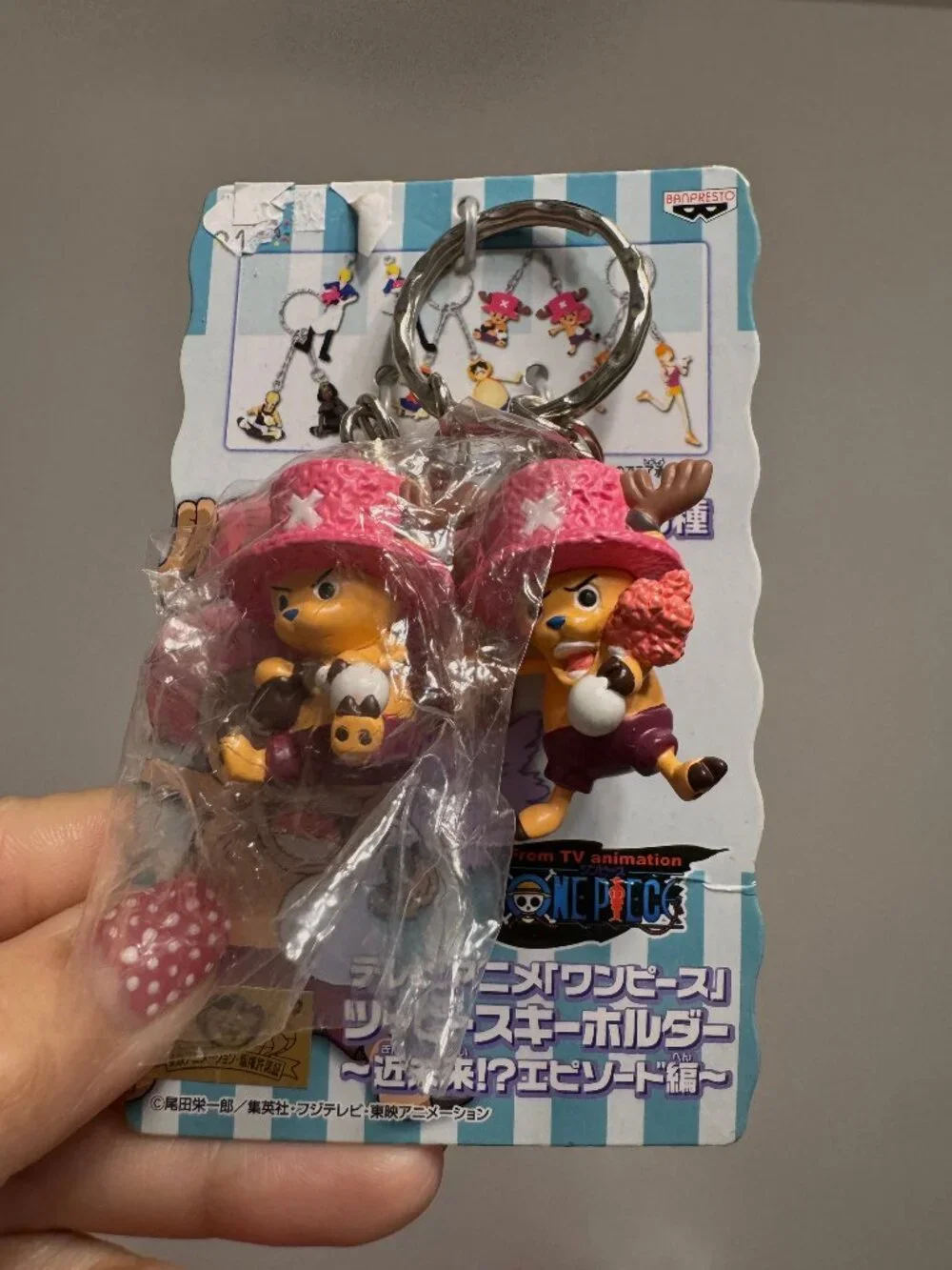 VINTAGE One Piece Tony Tony Chopper Keychain Set
